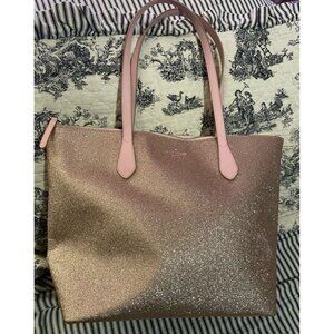 Kate Spade Pink Glitter Tote Bag